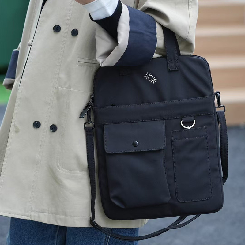 Laptop Bag 14inch Large-Capacity Cross-Body Handbag Men and Women Work Clothing Business Trip Travel School Bag Laptop Bag 14inch Large-Capacity Cross-Body Handbag Men and Women Work Clothing Business Trip Travel School Bag