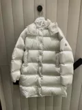 Moncler/Mengkou Gaou в длинном чистом цвете Яркое лицо, соединяющее женскую штифт с капюшоном, пиджак знает, что покупка воздуха