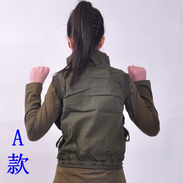 Ngụy trang nữ quân đội trang phục quân đội màu xanh lá cây chiến thuật vest vest ngụy trang vest mùa xuân và mùa thu áo khoác thủy thủ - Những người đam mê quân sự hàng may mặc / sản phẩm quạt quân đội giày quân nhu