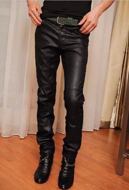Pantalon cuir homme pour adolescent pour printemps - Ref 1488384 Image 4