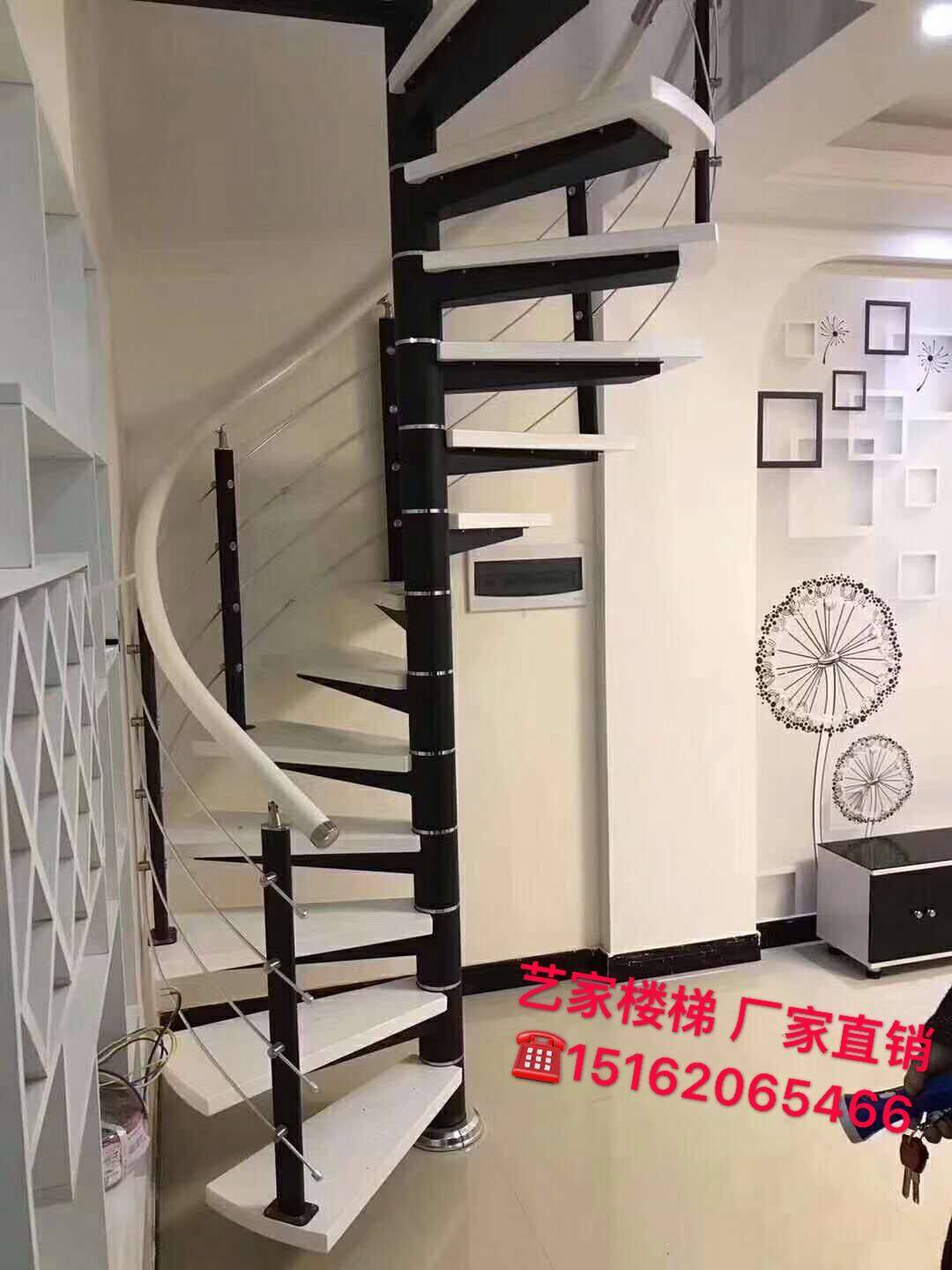 Custom Shanghai Steel Wood Stairway Steel Glass Stairway Villa Stairs Solid Wood Stairs Customized Measuring Intent Gold