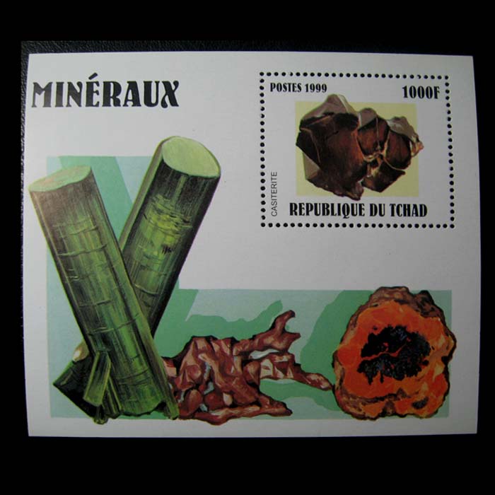 Mineral stamps * Chad 1999 ore mineral sheetlet 1 brand new *OB3880 *XP