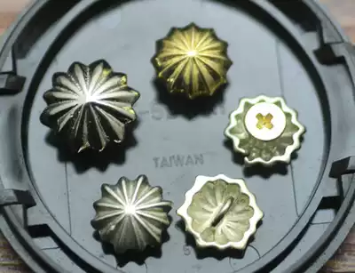 Pure brass sunflower chrysanthemum nails Gold silver decorative nails Bracelet Bracelet Wallet Handmade leather goods