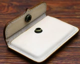 Кожаный картхолдер для визитных карточек, кошелек, делается под заказ, Италия