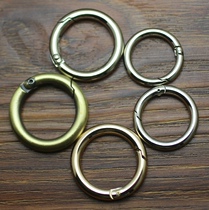 All handmade leather accessories sweeping antique bronze bright silver elastic live key ring key ring keychain