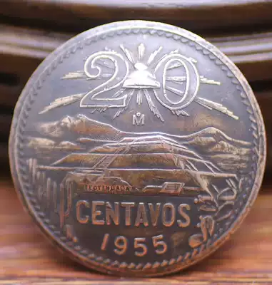 Handmade leather goods coin buckle Coin buckle Real coin buckle Copper 28mm Mexican Mayan ancient coins