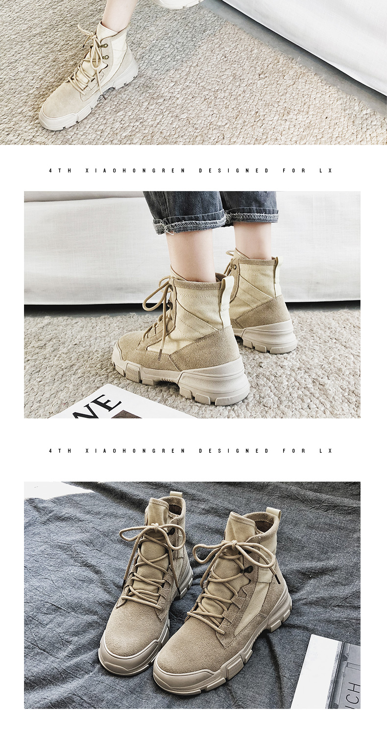 Người đàn ông nhỏ bé màu đỏ Martin ủng nữ nữ gió Anh phiên bản Hàn Quốc boot cao cổ nữ zara