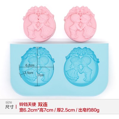 Hot bán khuôn DIY silicone khuôn đơn xốp nhiều phim hoạt hình dễ thương làm bằng tay xà phòng nhiệt độ cao khuôn bánh silicon