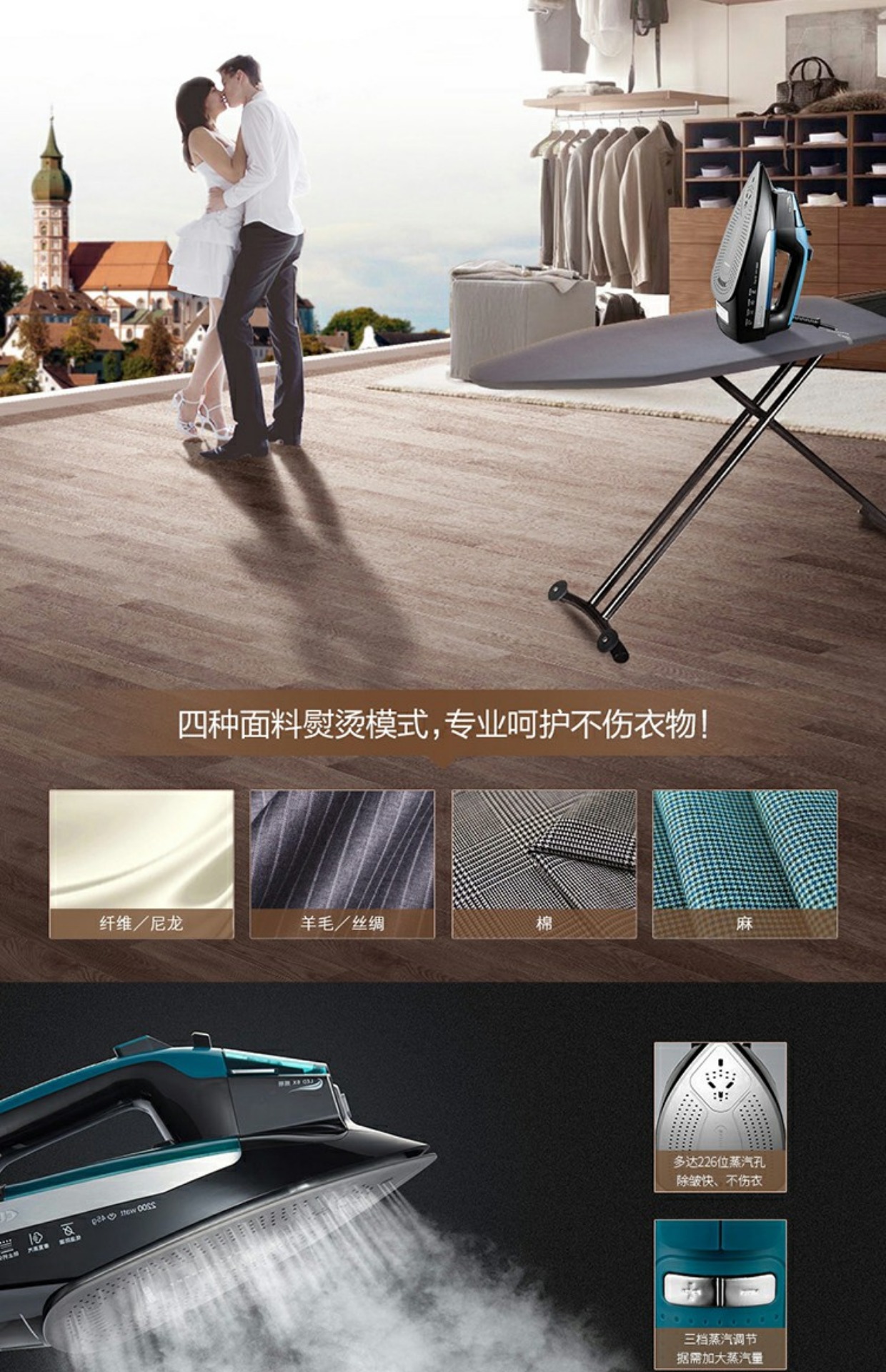 bàn ủi du lịch mini Zhuoli thông minh siêu tăng áp sắt phẳng hộ gia đình thương mại nóng cửa hàng quần áo chuyên dụng công suất cao cầm tay bàn ủi hơi nước - Điện sắt bàn ủi hơi nước đứng philips gc514