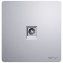 Delixi switch socket cable TV socket closed circuit TV cable TV socket TV switch socket panel