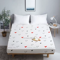 Giường một mảnh đơn giản nệm bông đặt bé gái bé trai hoạt hình 1,2 m trải giường 1,5m cotton ga chun trải giường	