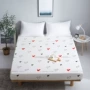Giường một mảnh đơn giản nệm bông đặt bé gái bé trai hoạt hình 1,2 m trải giường 1,5m cotton ga chun trải giường	