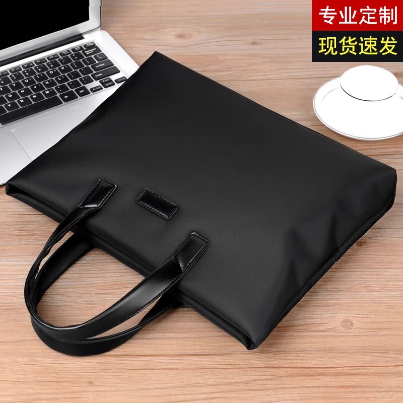 Briefcase Men's Young Business Handbag Document Bag Tote Bag Conference Waterproof Computer Bag Executive Office Bag
