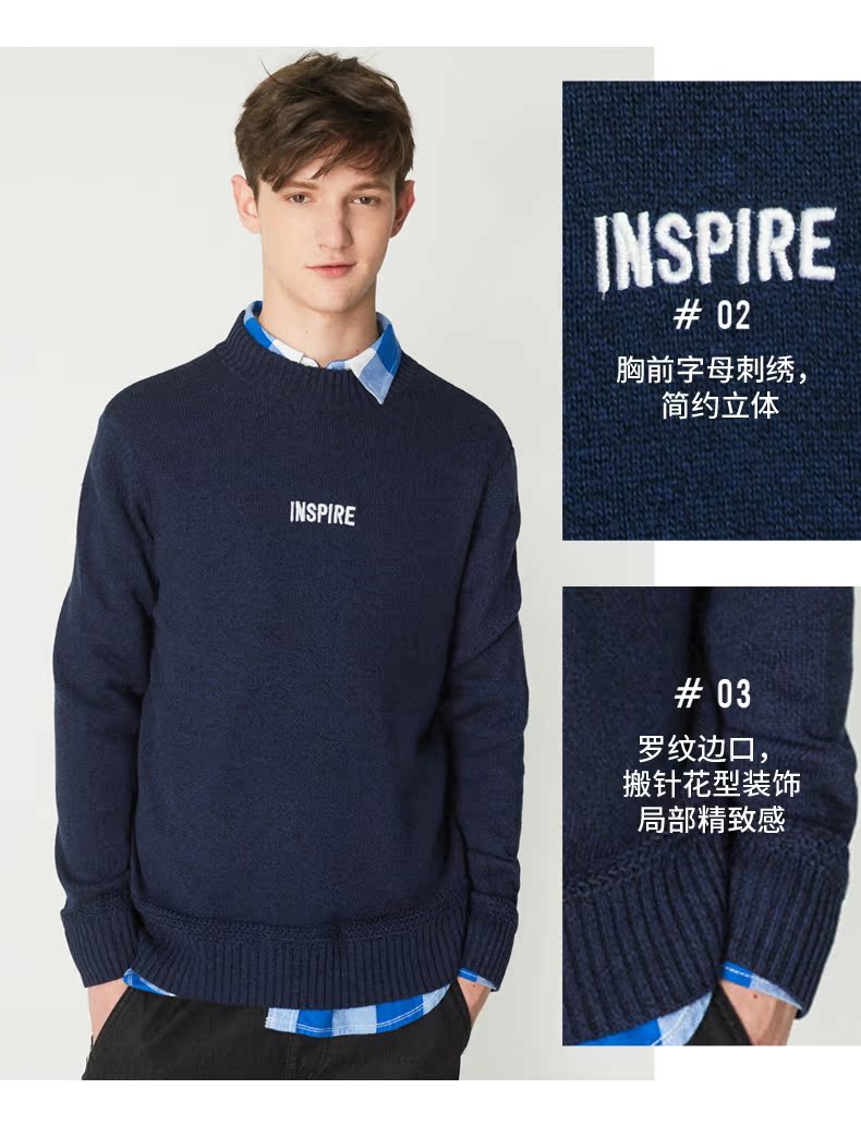 C & A Letter thêu một nửa áo thun cao cổ nam Winter Foundation Cotton Sweater CA200211985 áo vest nam