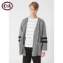 C & A Loose Off Shoulder Tay áo cardigan Áo len nam mùa thu Cotton đan hàng đầu CA200210197 áo len cổ cao nam