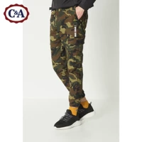 C & A quần legging dây kéo bán co giãn ngụy trang quần yếm nam mùa thu quần cotton mới CA200210105 quần nam