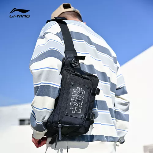 Li Ning, поясная сумка, нагрудная сумка для влюбленных, черная сумка на одно плечо, спортивная спортивная сумка, сумка через плечо, коллекция 2023