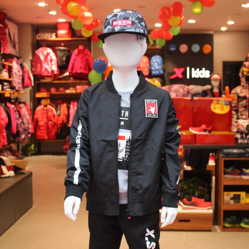 2019 mùa xuân mới đặc biệt Bước Kids trai đúp Jacket Big Kids Sportswear Jacket 681.125.113.048