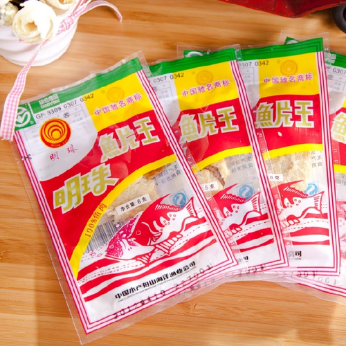 Больше затрат -Эффективные онлайн -красные закуски, Жушан, морской жемчужный филе, приготовленные на жемчужине, 6 грамм x20 рыбного филе Король Жареная рыба рыба 100 г