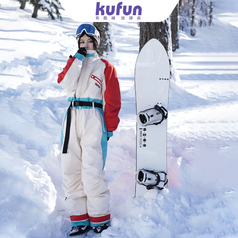 Cool Peak Ski Suit Women Men's New Professional Small Crowdsourced Snowsuit Snowy Pants Veneer Double Board Equipped Waterproof-Taobao
