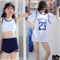 Swimsuit Women 2021 New Junior High School Students Great Boy Adolescence Girl Spa Korean Version Split Three Suits