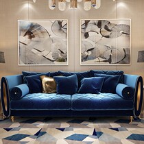 Nordic living room fabric sofa Italian light luxury neoclassical villa size apartment modern designer creative sofa
