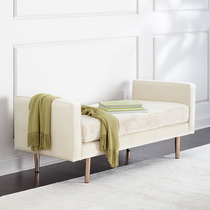 Simple and modern shoe changing stool bench clothing store sofa stool fabric ottoman cloakroom stool bedroom bed end stool