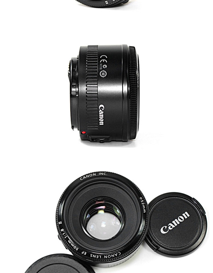 Canon 50mm F1.8 II STM Thế hệ của nhỏ cái ống nhổ full-frame ống kính SLR rẻ chân dung tiêu cự cố định - Máy ảnh SLR ống kính