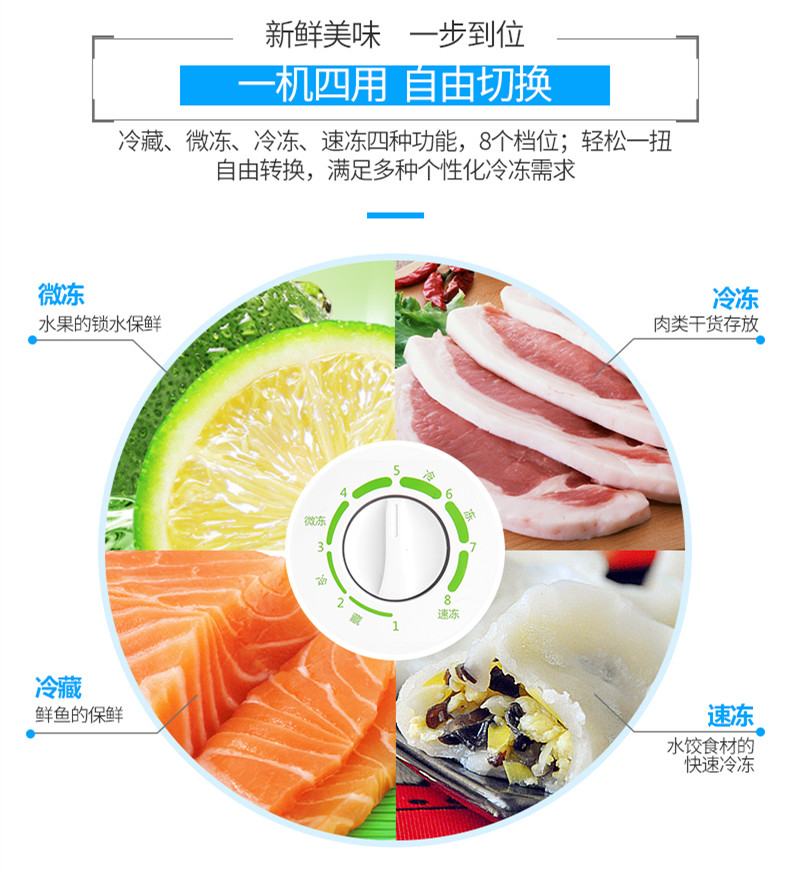 New Rong Xiangda 1088 tủ đông lớn tủ đông thương mại tủ đông miễn phí tiết kiệm năng lượng theo chiều ngang đôi nhiệt độ tủ trà tủ đông alaska
