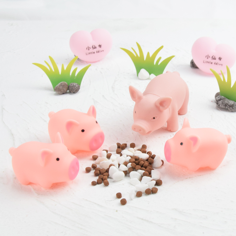 Trang trí bánh sinh nhật in net thức ăn màu đỏ thức ăn cho lợn dễ thương phim hoạt hình con lợn nướng món tráng miệng trang trí bàn - Trang trí nội thất cách trang trí phòng khách nhà vuông