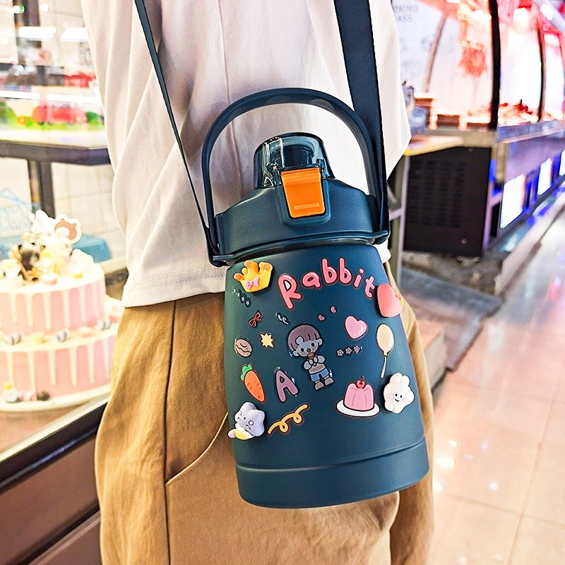 XIAOMANGXING Xiao Mengxing 1000ml net red big belly cup 316 large capacity thermos stainless steel pot