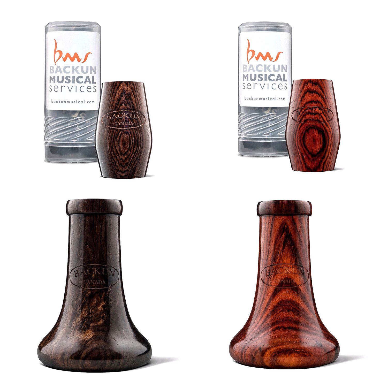 Backun Bakun traditional clarinet flared mouth two section ebony yellow sandalwood flared mouth two sections