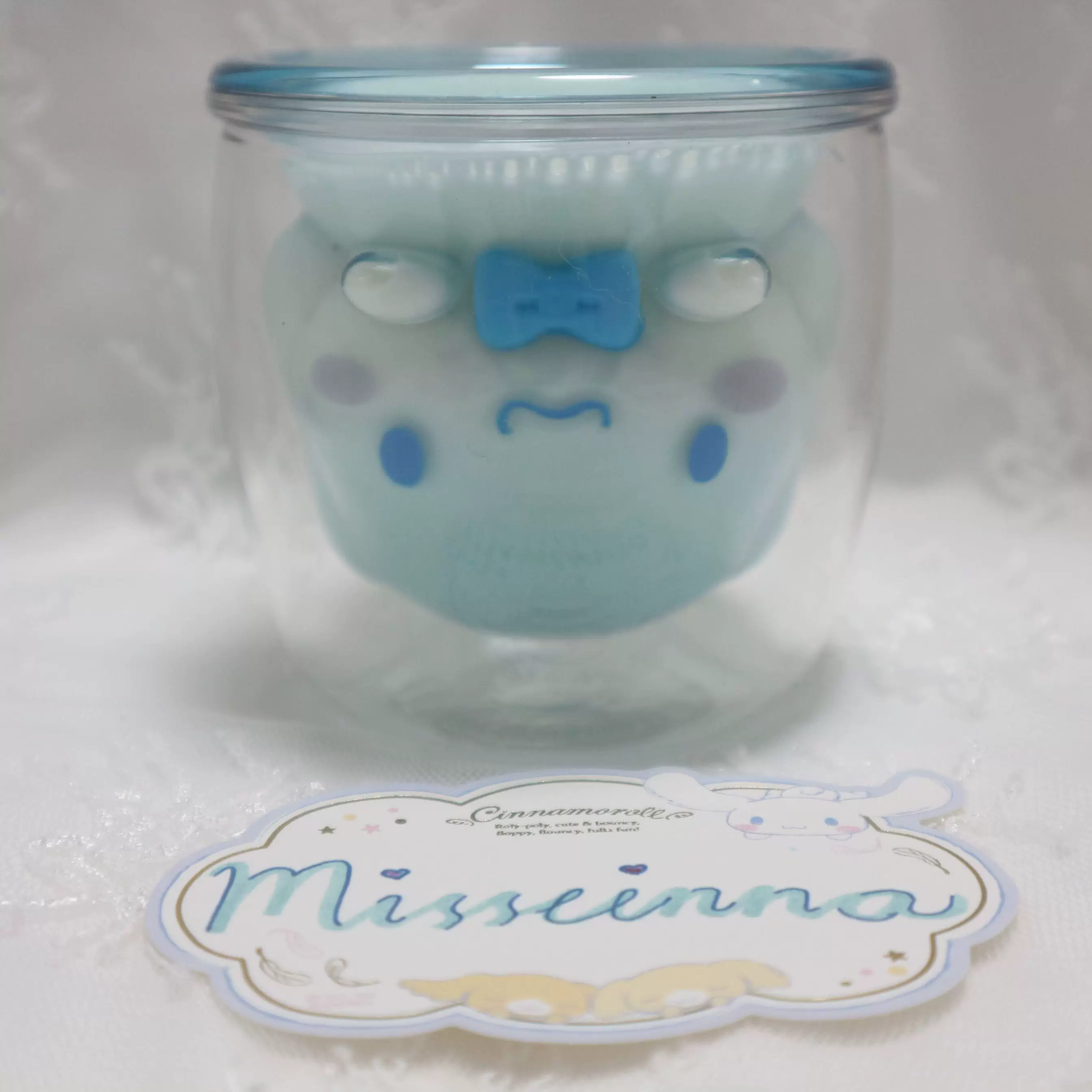 Двухслойный молочный стакан (Miss Yugui Sanrio Cinnamoroll), 180 мл, термостойкость до 80°C