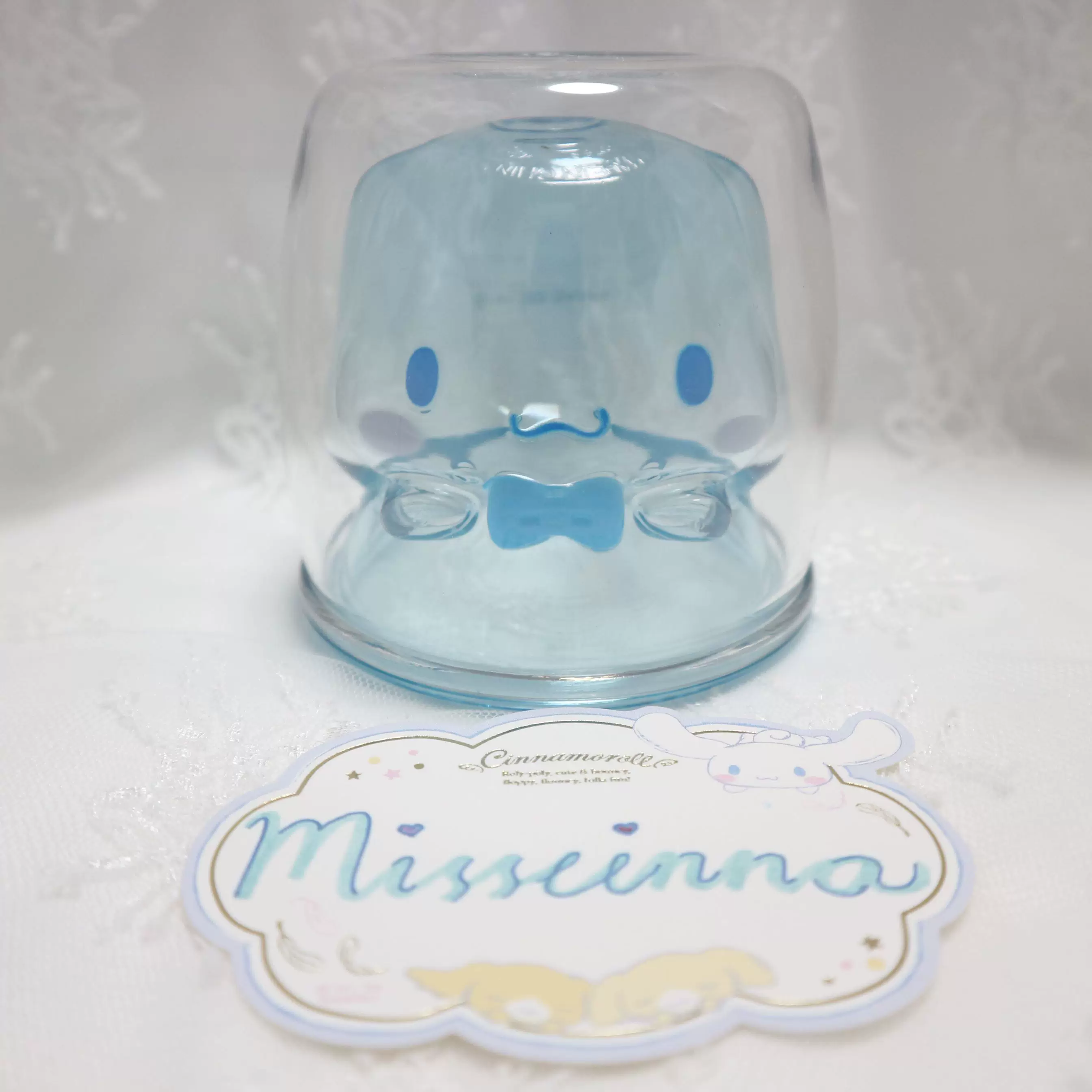 Двухслойный молочный стакан (Miss Yugui Sanrio Cinnamoroll), 180 мл, термостойкость до 80°C