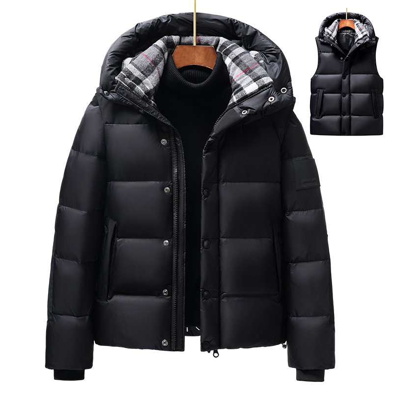 One-Piece, Two-Wear down Jacket for Men, 2025 New Winter Short Style, Couple's Fashion Puff Warm Thickened Coat, Trendy One-Piece, Two-Wear down Jacket for Men, 2025 New Winter Short Style, Couple's Fashion Puff Warm Thickened Coat, Trendy