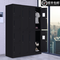 Hengyue Thickened Pure Black Sheet Iron Sheet More Wardrobe Fitness Room Staff Cabinet Swimming Pool Single Door Multi Door Cabinet With Lock Shoe Cabinet
