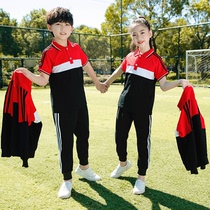 School uniform set for primary school students sports class uniforms summer children English style three-four sets spring and autumn kindergarten Garden uniforms