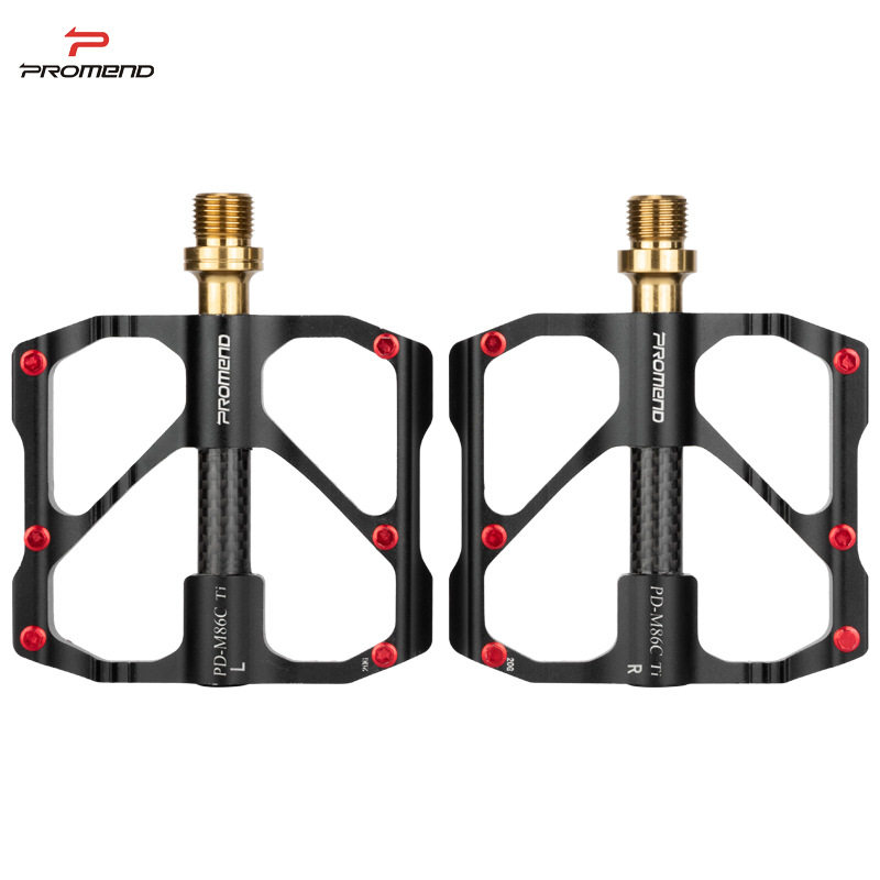 PROMEND titanium shaft carbon pipe bike pedalling 86T mountain bike 3 Palin foot pedal road car riding foot pedal-Taobao