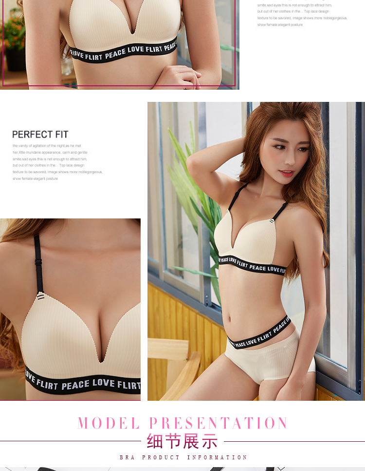 Sexy phần mỏng vẻ đẹp backless đồ lót ngực nhỏ trên bộ sưu tập bikini bikini tam giác cup