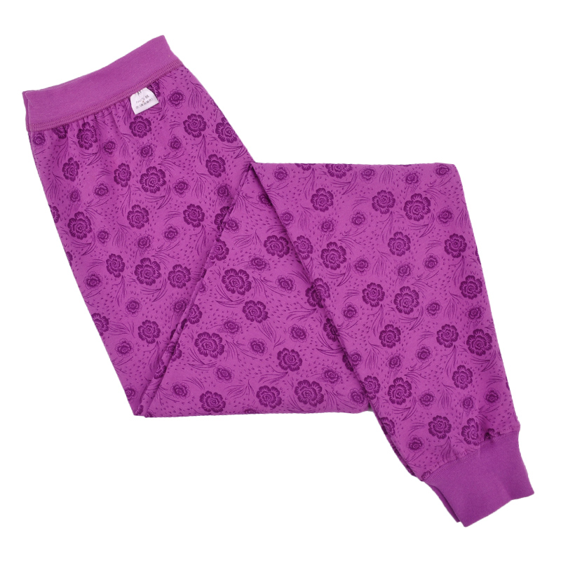 Quần cotton nữ cao eo ấm quần dài một lớp lỏng lẻo cỡ lớn quần dài quần đơn mảnh cotton mặc ấm áp đáy - Quần nóng lên quần tất nữ lót lông