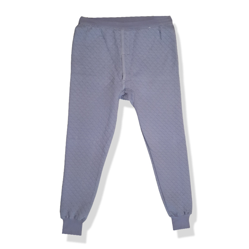 Quần ấm ba lớp tuổi trung và già Quần dài đơn nữ cộng với phân bón XL cao eo dày cotton ấm mùa đông quần giữ nhiệt nam lót lông