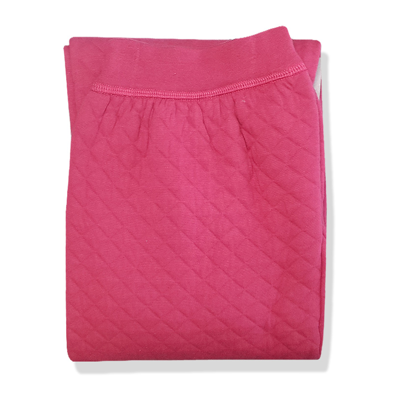 Quần ấm ba lớp tuổi trung và già Quần dài đơn nữ cộng với phân bón XL cao eo dày cotton ấm mùa đông quần giữ nhiệt nam lót lông