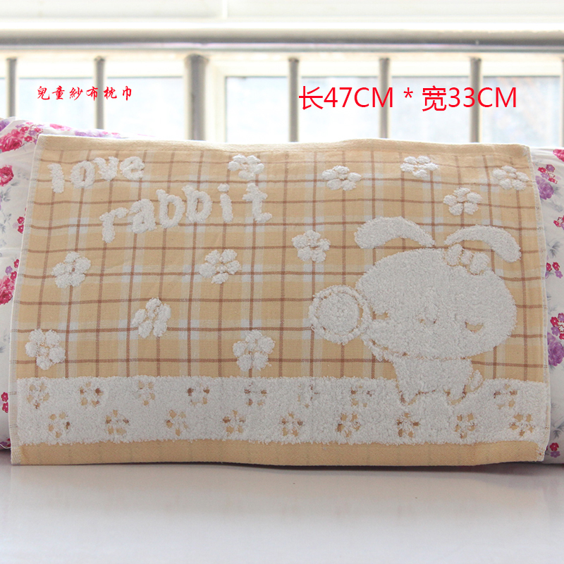 Trẻ em bông gạc bé gối bao gồm đơn giá bông bé phim hoạt hình tùy chọn bốn màu siêu mềm dày - Khăn gối vỏ ga gối