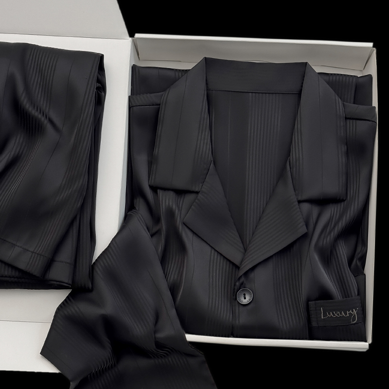 Silk Men's Pajamas 2026 New Model, Gift Box for Boys, Friends, Husbands, Elders, Thoughtful, Practical, High-End Feel