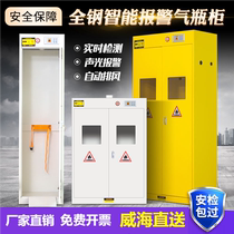 Weihai explosion-proof gas cylinder cabinet double-bottle laboratory hazardous gas storage cabinet leak alarm acetylene gas safety cabinet