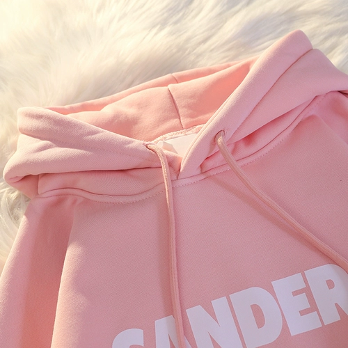 Тонкая утепленная толстовка с капюшоном, коллекция 2023, осенняя, свободный крой