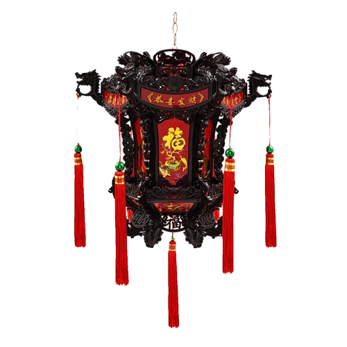 新年 七 转 中式 仿古 走 马灯 六角 八角 宫 灯乔 迁阳 春节 大门 灯笼