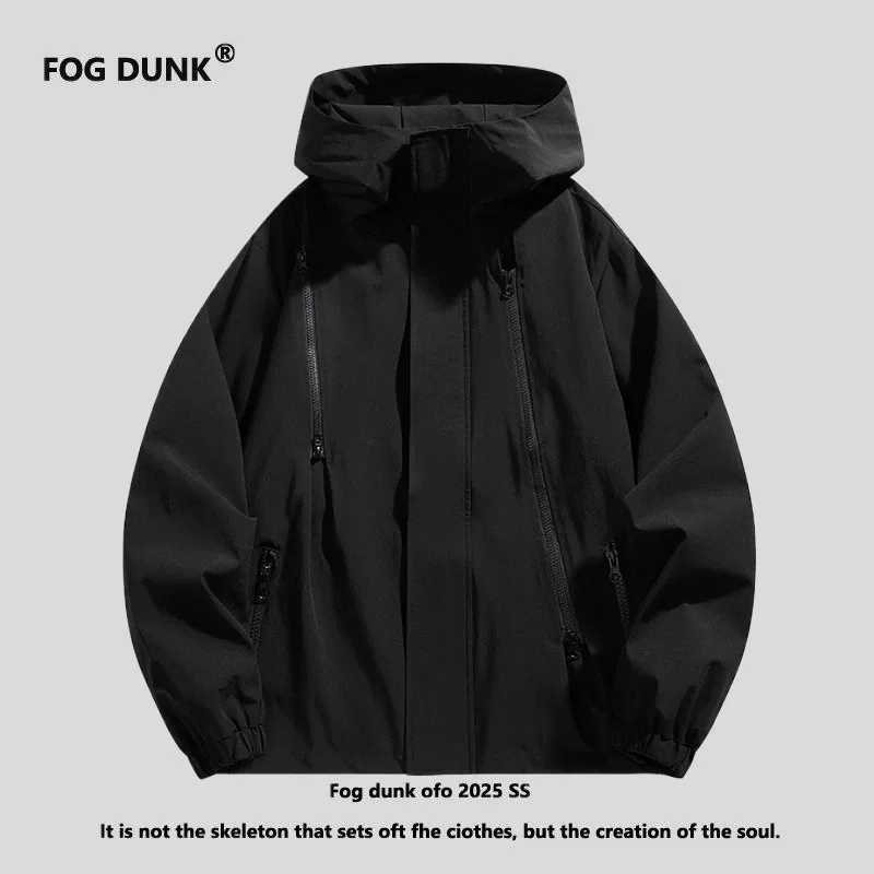 Fog Dunk Spring and Autumn Multi-Pocket Outdoor Jacket Men's Trendy Brand Outdoor Workwear Unisex Casual Jacket Fog Dunk Spring and Autumn Multi-Pocket Outdoor Jacket Men's Trendy Brand Outdoor Workwear Unisex Casual Jacket