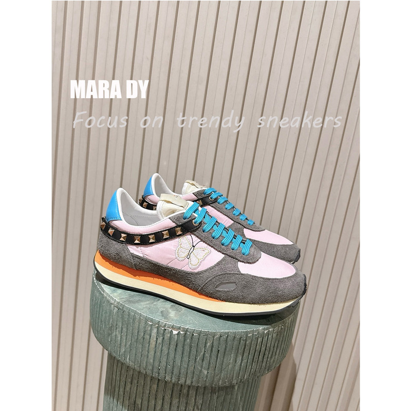 【Mara Dy】Ceiling~2026 Autumn Couple Style Rivet Butterfly Forrest Gump Shoes Women's Sports Casual Shoes Men's