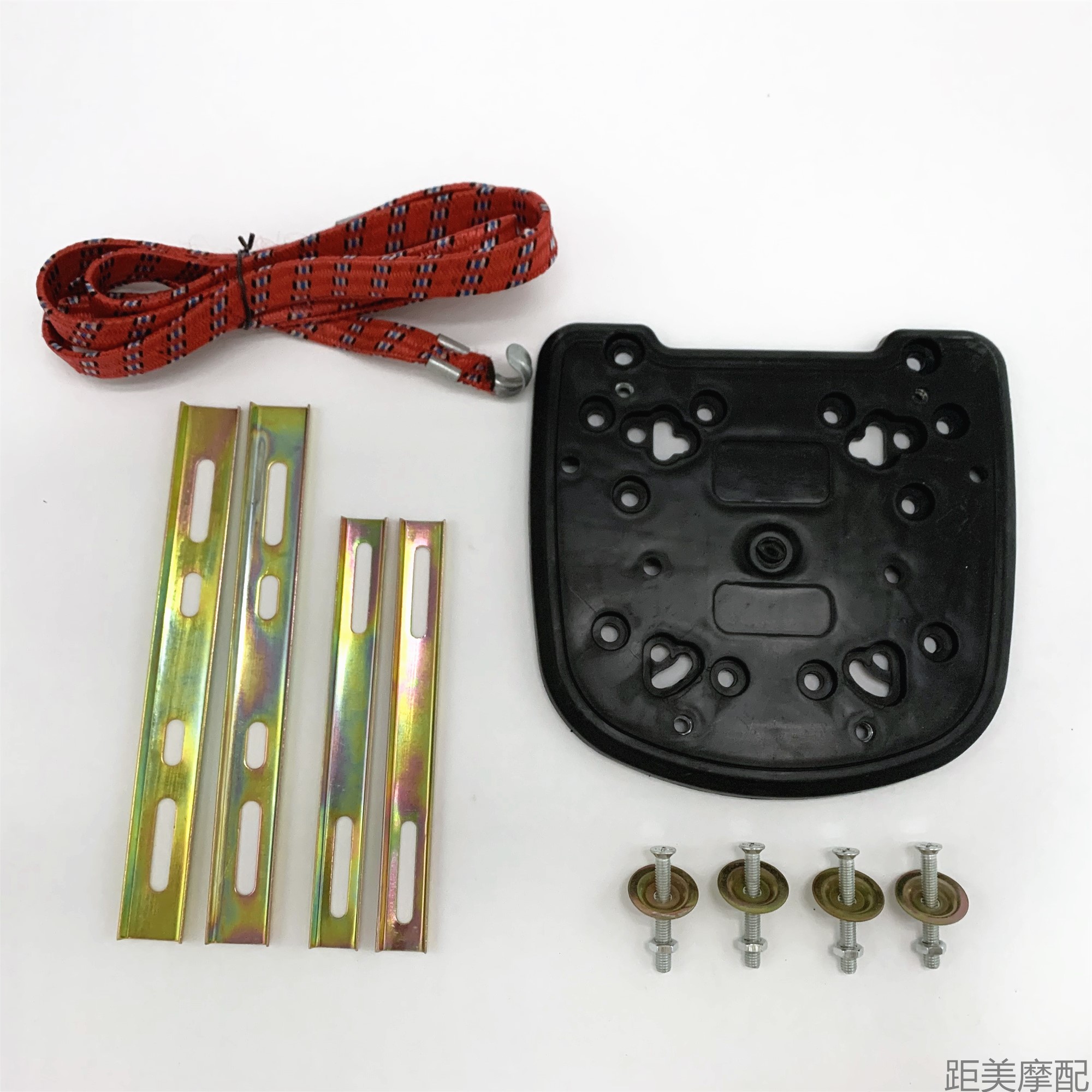 Motorcycle and Electric Vehicle Trunk Thickened Base Plate Fixing Bracket, Universal Trunk Base with Complete Set of Fasteners and Screws